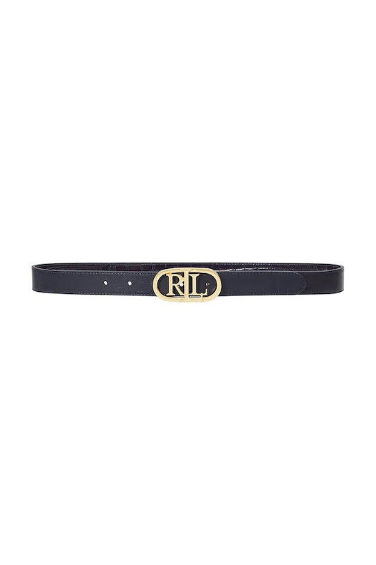Lauren Ralph Lauren pasek skórzany dwustronny 412942269 granatowy SS25