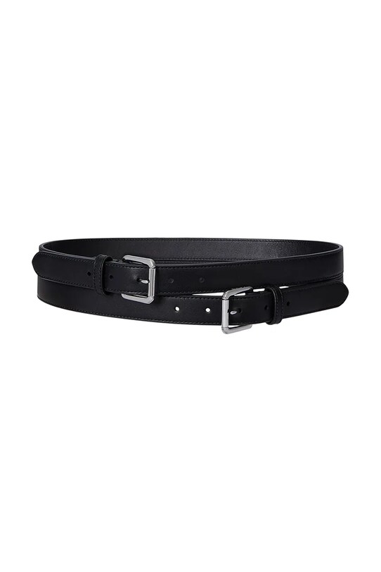 Kožený opasok Lauren Ralph Lauren čierna 412936524