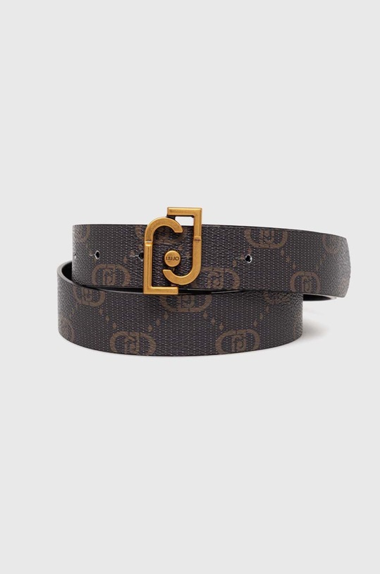 Oboustranný pásek Liu Jo imitace kůže černá AF4306.E0022