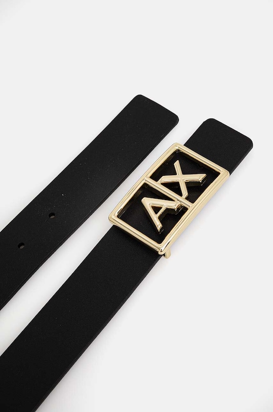 Akcesoria Armani Exchange pasek skórzany dwustronny 941186.4F786 czarny