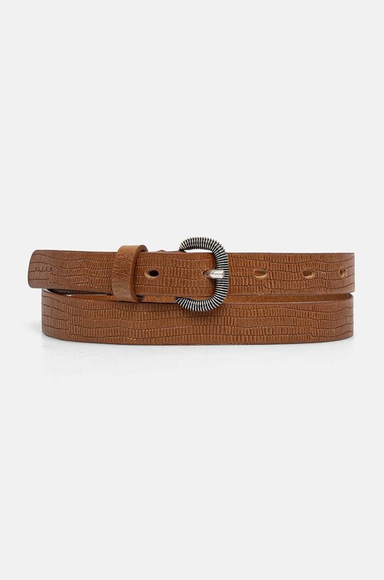 Sisley curea de piele maro 6G8ZWL02C