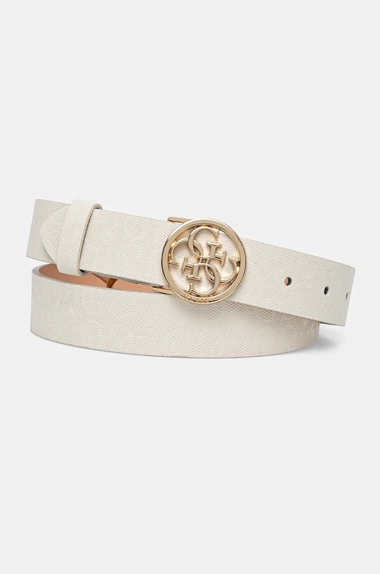 Pásek Guess ADELARD imitace kůže béžová BW9177.P4430