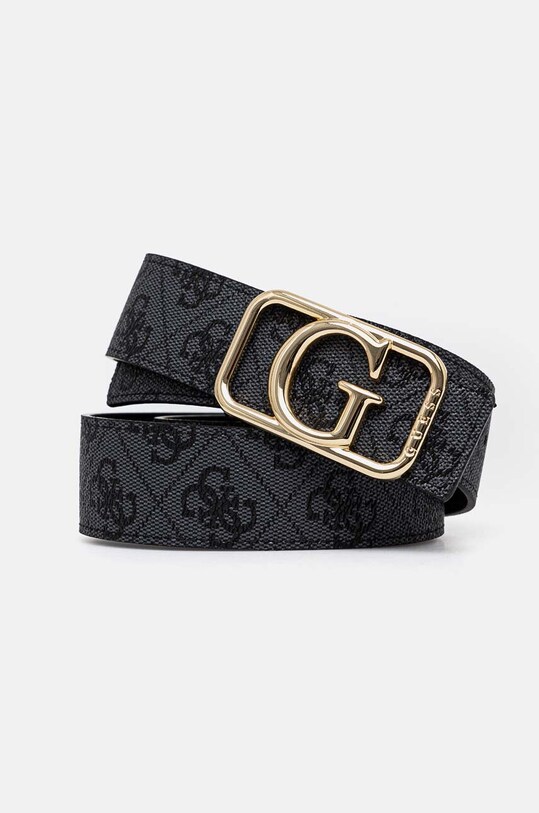 Oboustranný pásek Guess MIETTA imitace kůže šedá BW9184.P4435