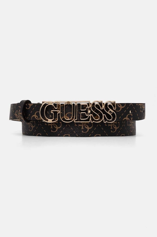 Guess pasek VICTORIA brązowy BW9167.P4220