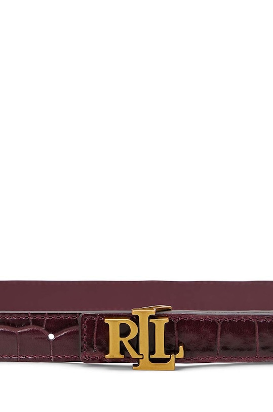 Doplňky Kožený pásek Lauren Ralph Lauren 412951445 burgundské