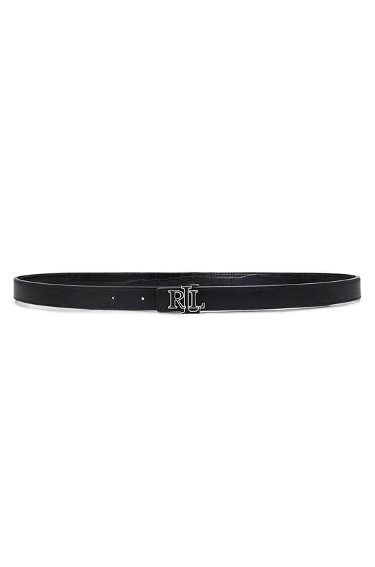 Lauren Ralph Lauren pasek skórzany 412951445 czarny AW24