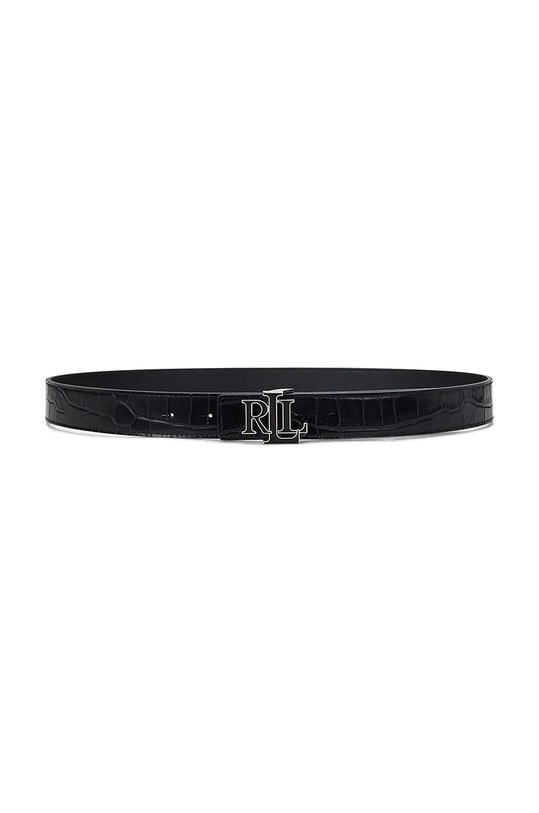 Шкіряний ремінь Lauren Ralph Lauren чорний 412951446