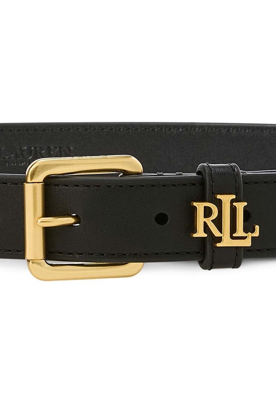 Lauren Ralph Lauren pasek skórzany 412958206 czarny AW24