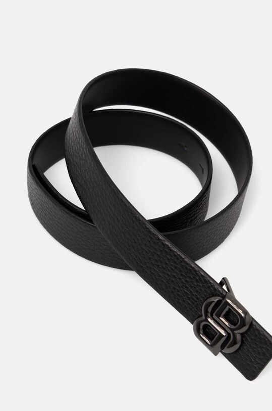 BOSS curea de piele cu doua fete 50529588 negru AW24