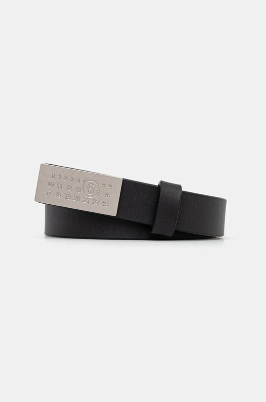 MM6 Maison Margiela leather belt black SA5TP0011.P7179
