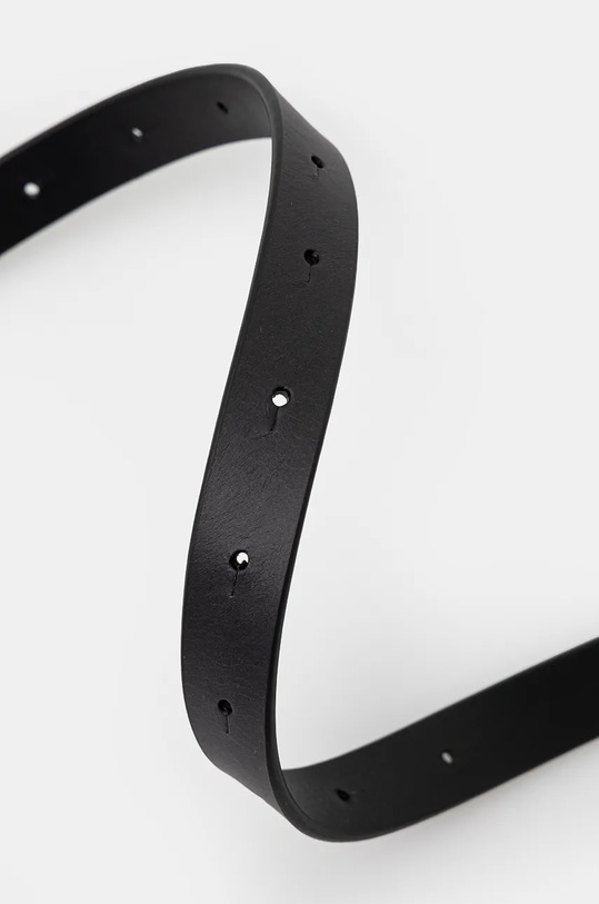 MM6 Maison Margiela curea de piele SA5TP0011.P7179 negru AW24