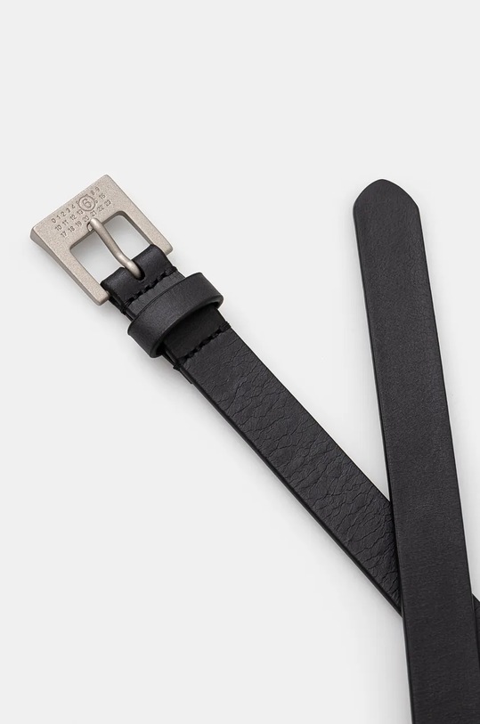 Kožený pásek MM6 Maison Margiela SA5TP0012.P7179 černá AW24