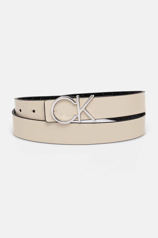 Calvin Klein pasek skórzany dwustronny K60K612397 czarny AW24