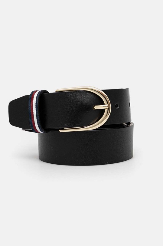 Кожаный ремень Tommy Hilfiger чёрный AW0AW16596