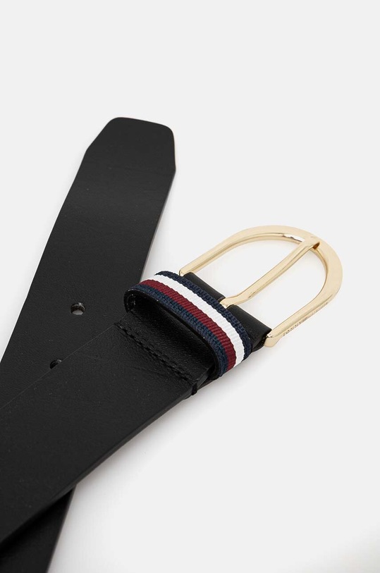 Кожаный ремень Tommy Hilfiger AW0AW16596 чёрный AW24