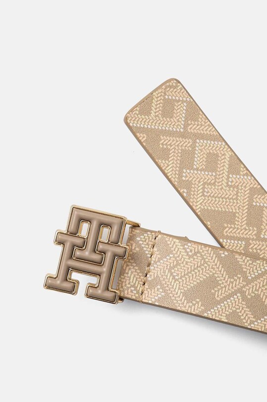 Tommy Hilfiger pasek skórzany AW0AW16601 beżowy AW24