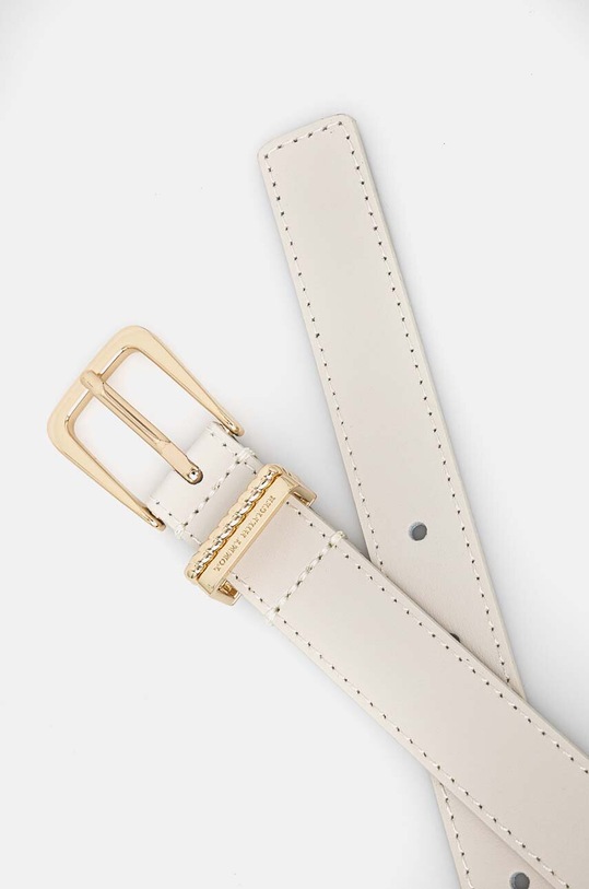 Tommy Hilfiger pasek skórzany AW0AW16602 beżowy AW24