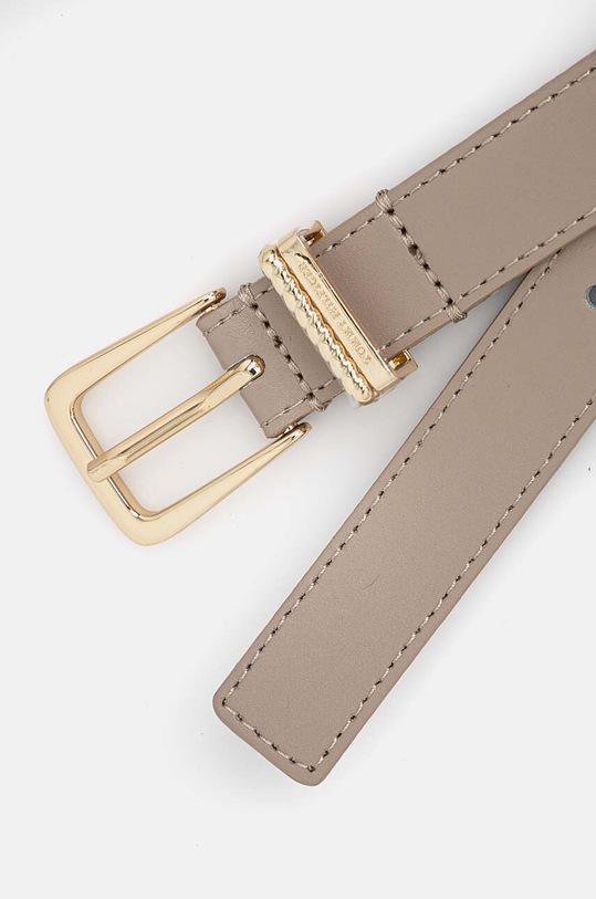 Tommy Hilfiger pasek skórzany AW0AW16602 beżowy AW24