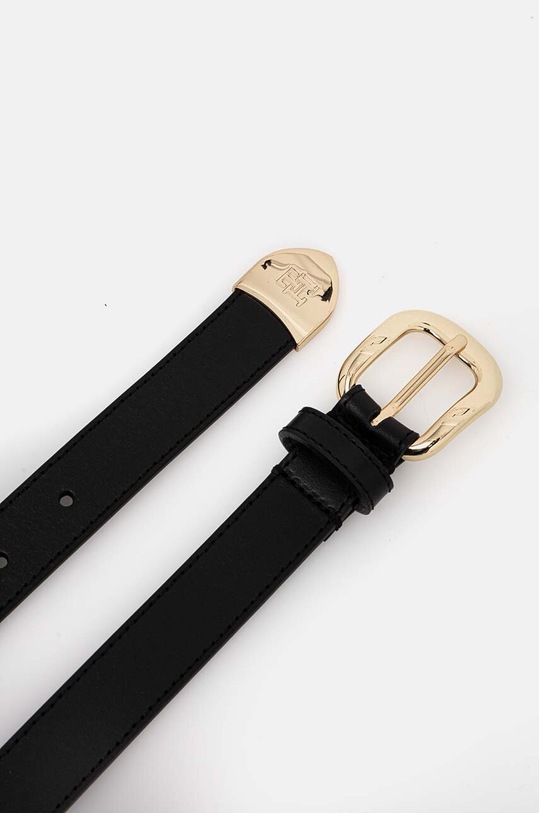 Kožený opasok Tommy Hilfiger AW0AW16603 čierna AW24