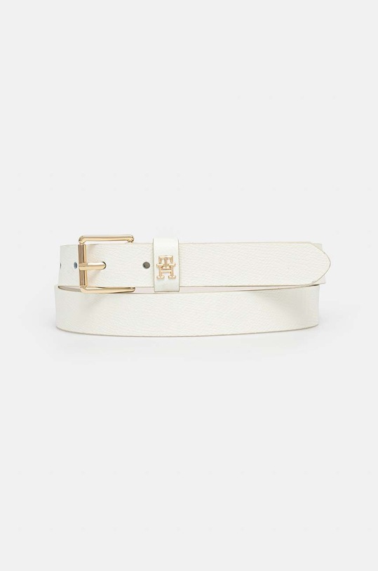 Tommy Hilfiger pasek skórzany biały AW0AW16607