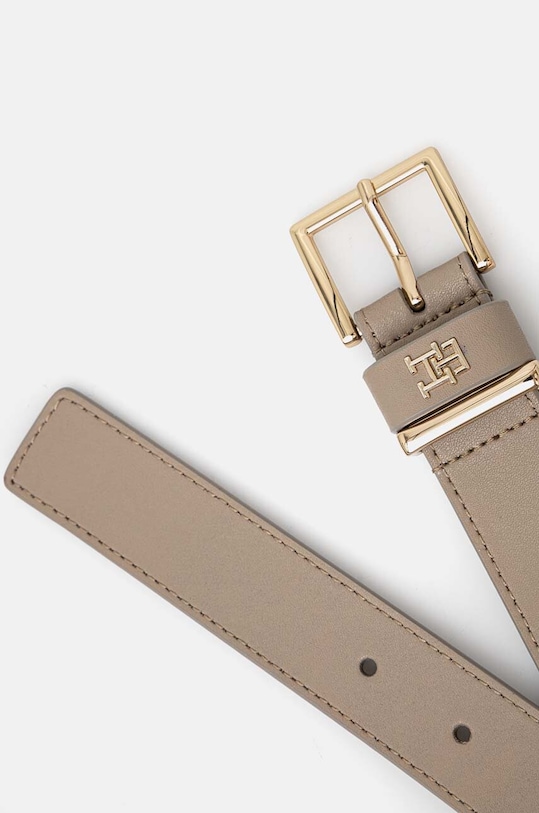 Kožený pásek Tommy Hilfiger AW0AW16613 béžová AW24