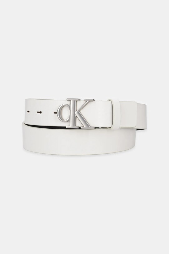 Шкіряний ремінь Calvin Klein Jeans бежевий K60K612289