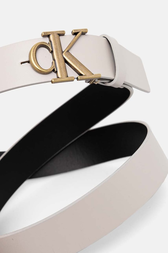Calvin Klein Jeans curea de piele K60K612289 gri AW24