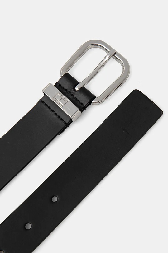 Tommy Jeans pasek skórzany AW0AW16792 czarny AW24