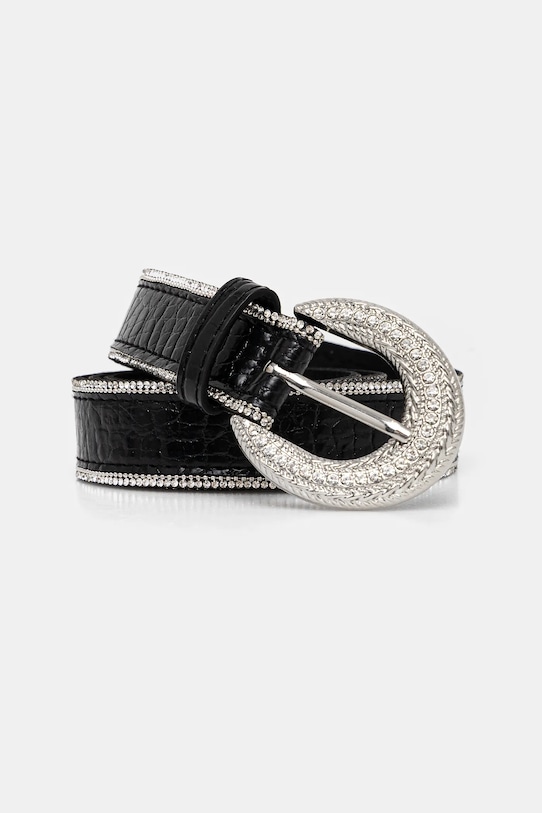 Ремінь Morgan 3SILVI імітація лицьової шкіри чорний 3SILVI