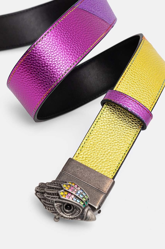 Двухсторонний кожаный ремень Kurt Geiger London 480969109 мультиколор AW24