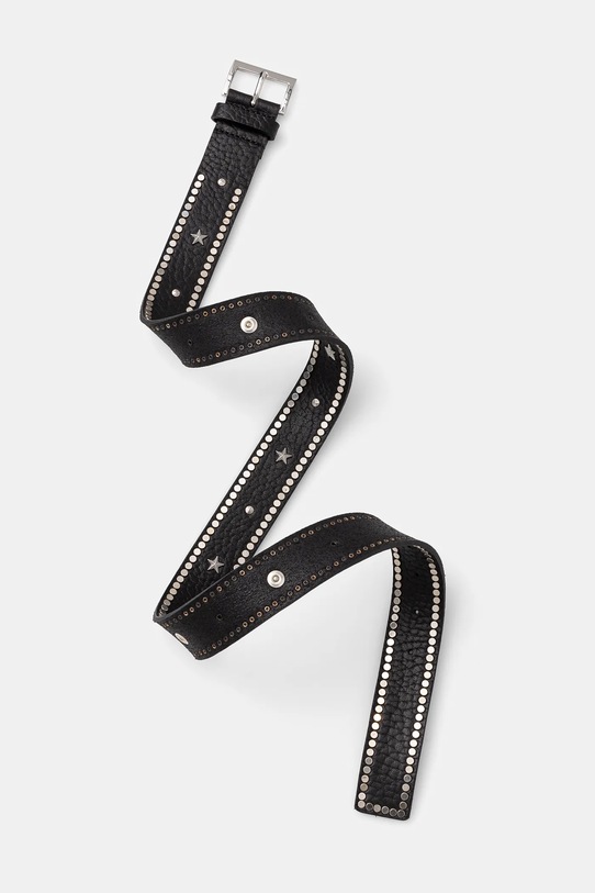 ZADIG&VOLTAIRE pasek skórzany LWBT00001 czarny AW24