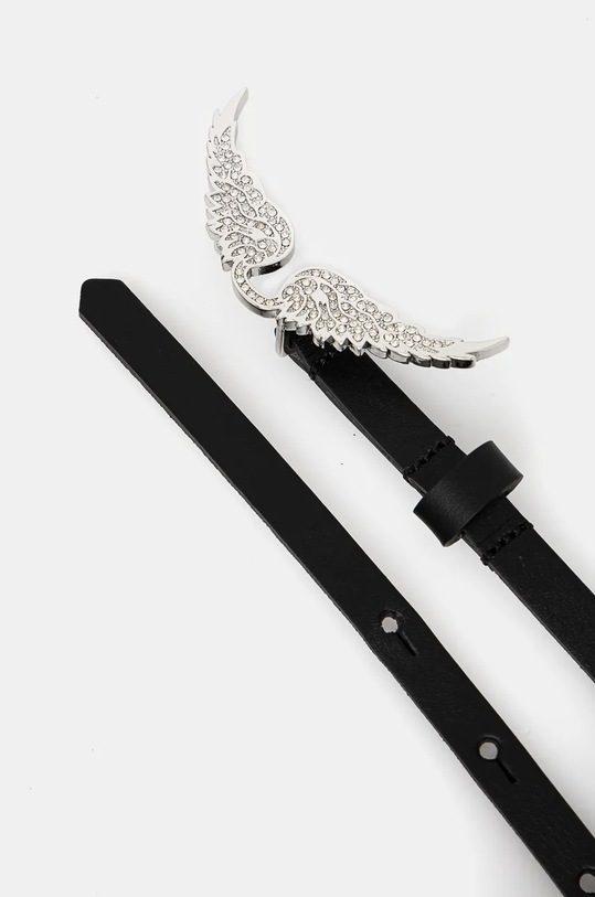 Δερμάτινη ζώνη ZADIG&VOLTAIRE LWBT00022 μαύρο AW24