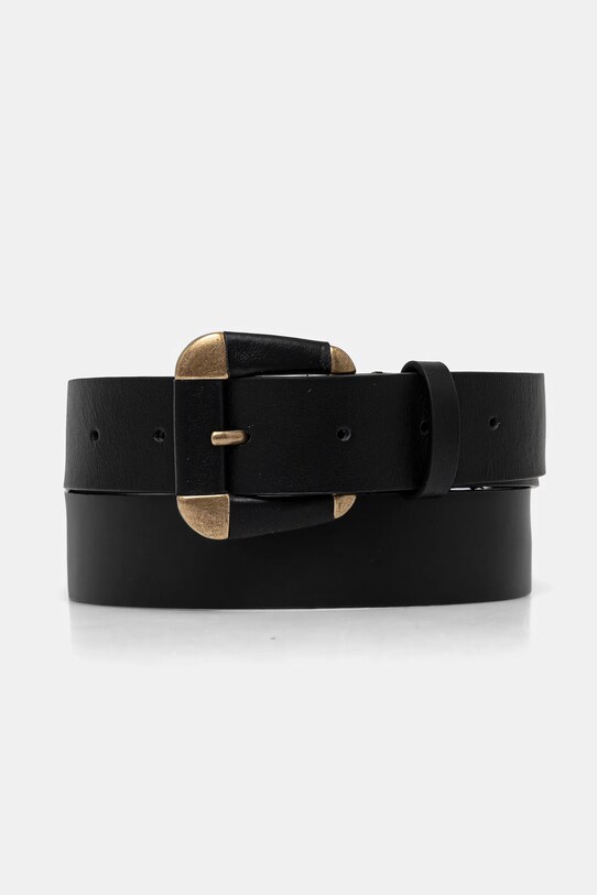 Hoss Intropia curea de piele Planet friendly negru 5028291