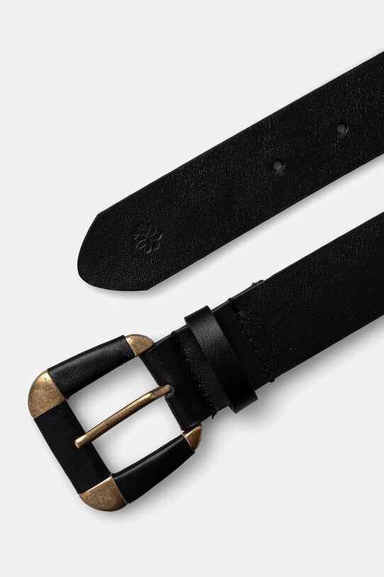 Kožený pásek Hoss Intropia 5028291 černá AW24