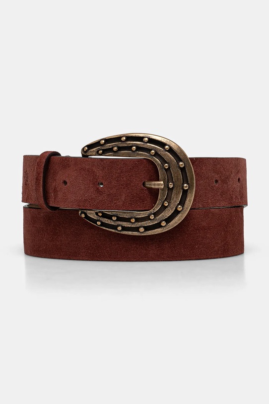 Hoss Intropia curea din piele intoarsa Planet friendly rosu 5028292