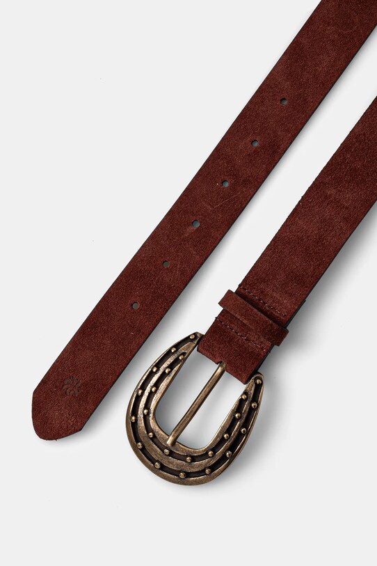 Hoss Intropia curea din piele intoarsa 5028292 rosu AW24