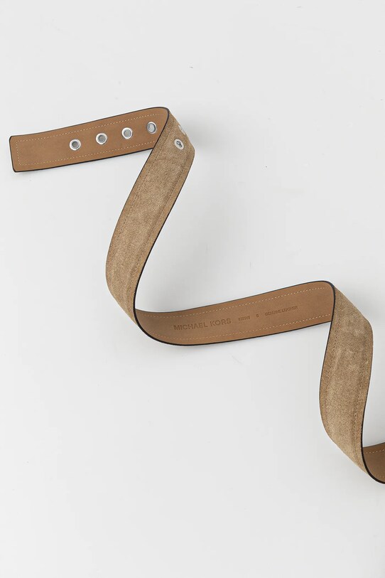 Замшевый ремень MICHAEL Michael Kors 559145 бежевый SS25