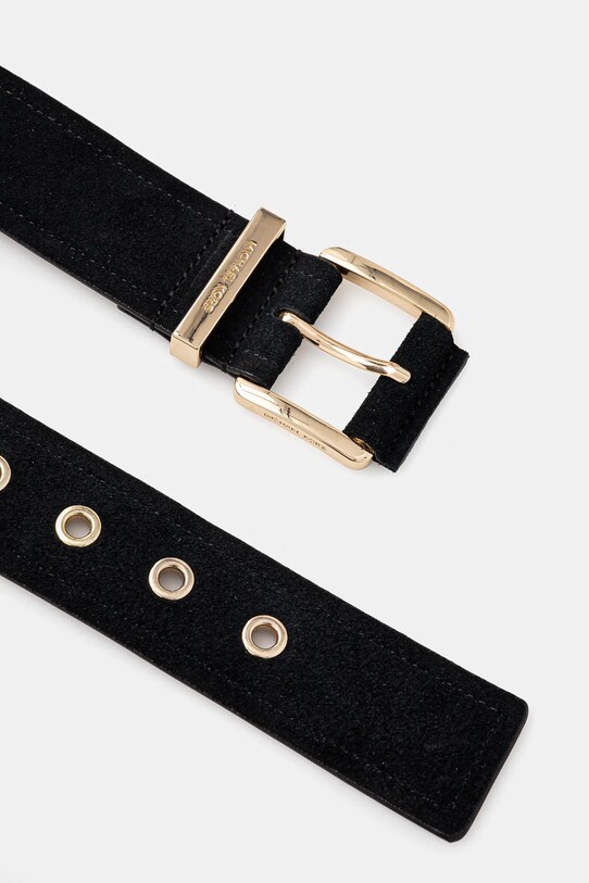 MICHAEL Michael Kors curea din piele intoarsa 559145 negru SS25