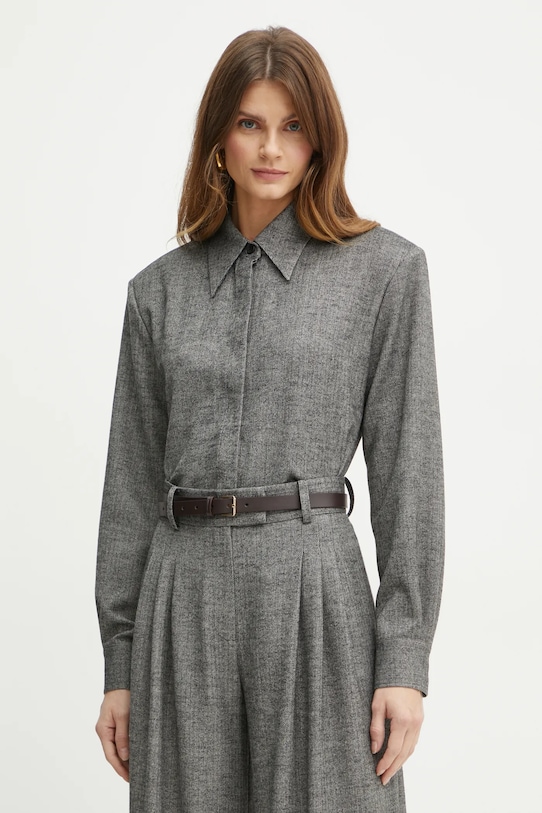 Pásek MICHAEL Michael Kors přírodní kůže hnědá 559143