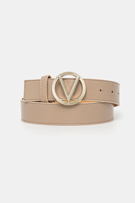Valentino Bags pasek imitacja skóry licowej beżowy VCS7VQ03NAP