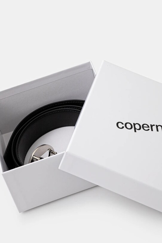 Doplnky Kožený opasok Coperni Coperni Logo Leather COPBE01405C čierna