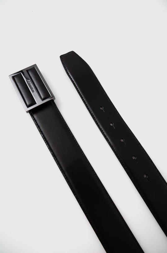 Kožený opasok Calvin Klein K50K511956 čierna AW24