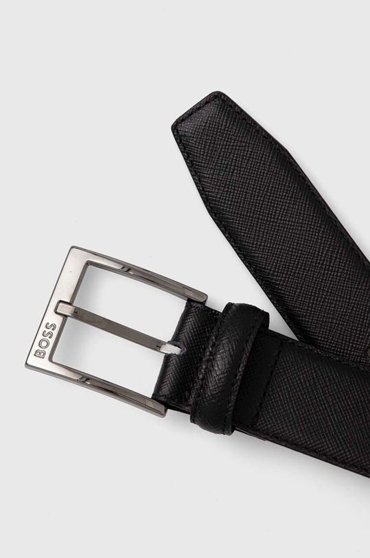 Δερμάτινη ζώνη BOSS 50522825 μαύρο AW24