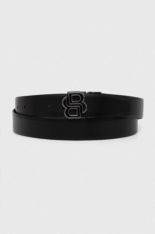 BOSS curea de piele cu doua fete 50522860 negru AW24