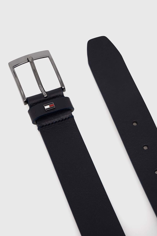 Kožený pásek Tommy Hilfiger AM0AM12547 námořnická modř AW24