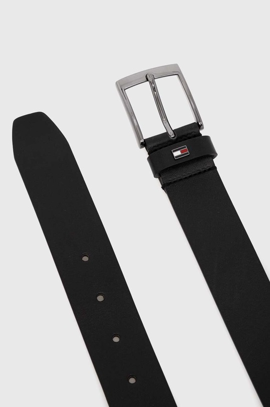 Tommy Hilfiger pasek skórzany AM0AM12547 czarny AW24