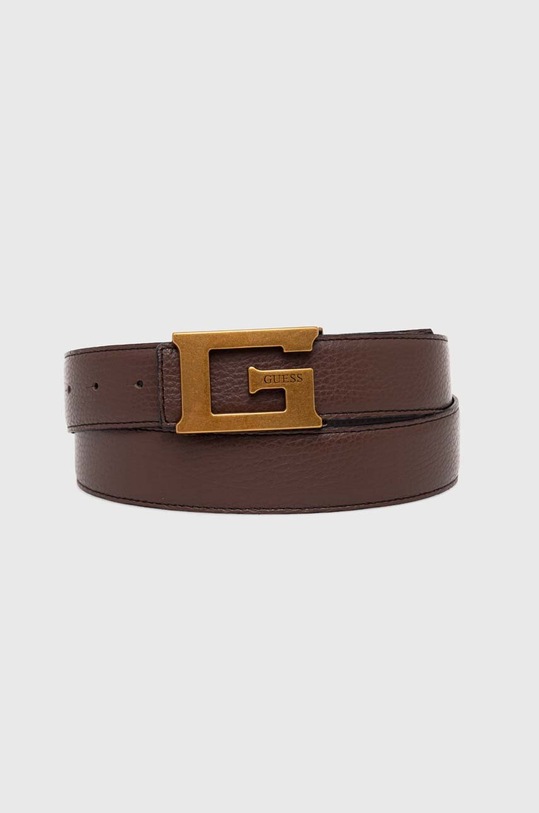 Guess pasek skórzany brązowy BMGSBO.P4235