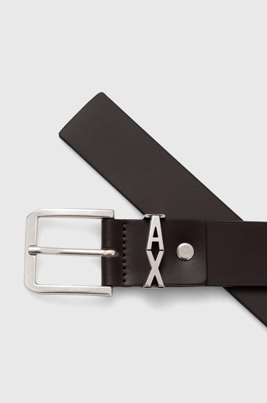 Kožený pásek Armani Exchange 951416.4F897 hnědá AW24