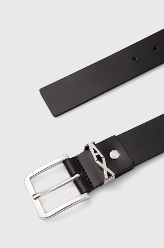 Kožený pásek Armani Exchange 951416.4F897 černá AW24