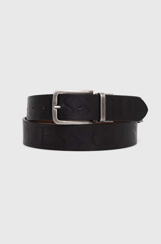 Guess curea de piele negru M4YZ12.L0UK0